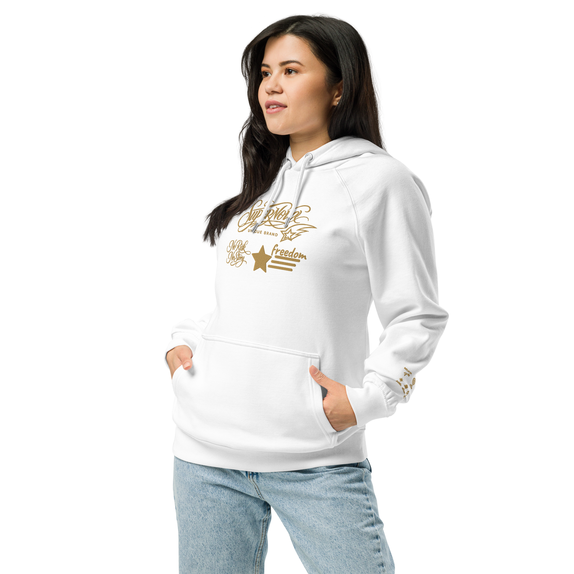 Unisex eco raglan hoodie