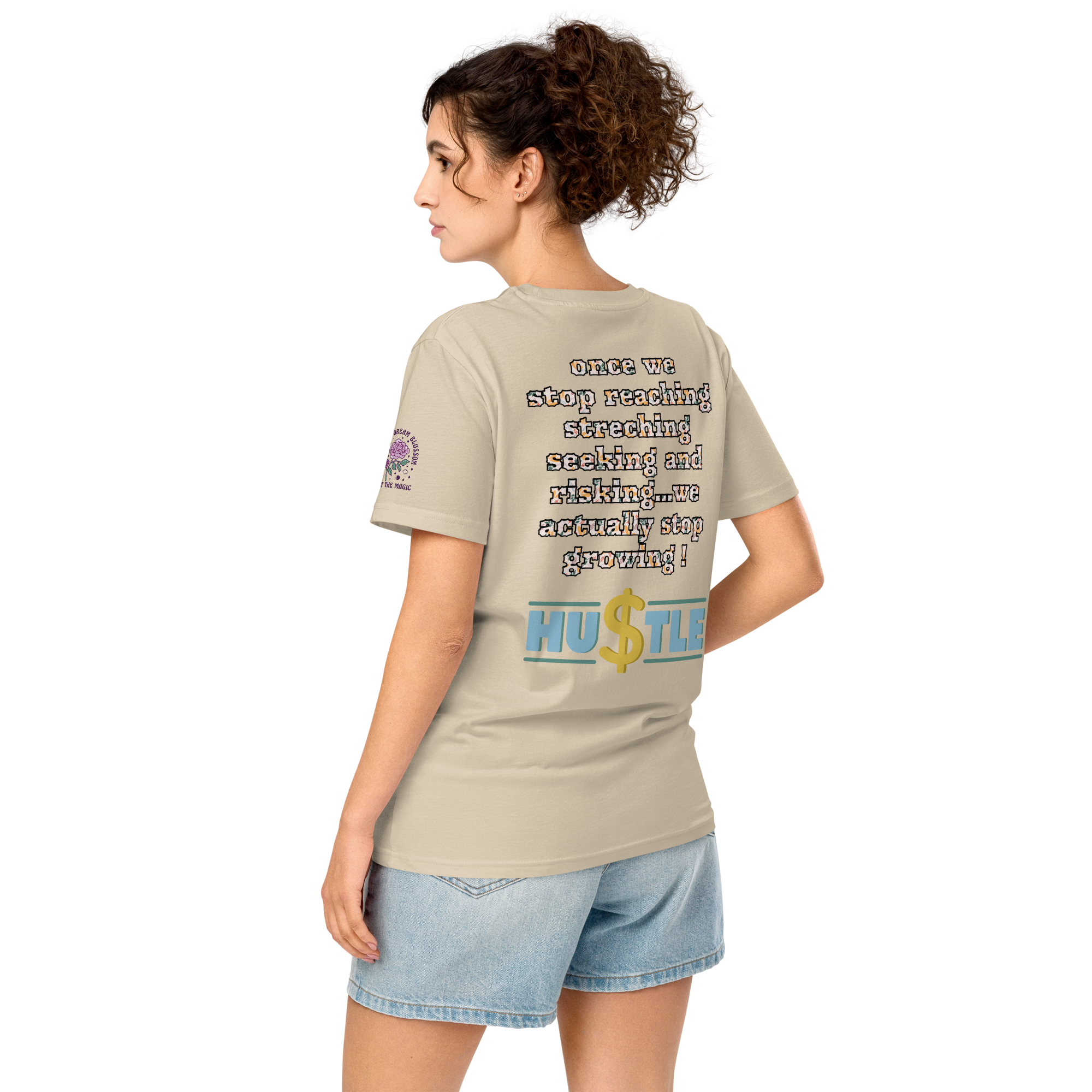 Unisex organic mid-light t-shirt growing for ever