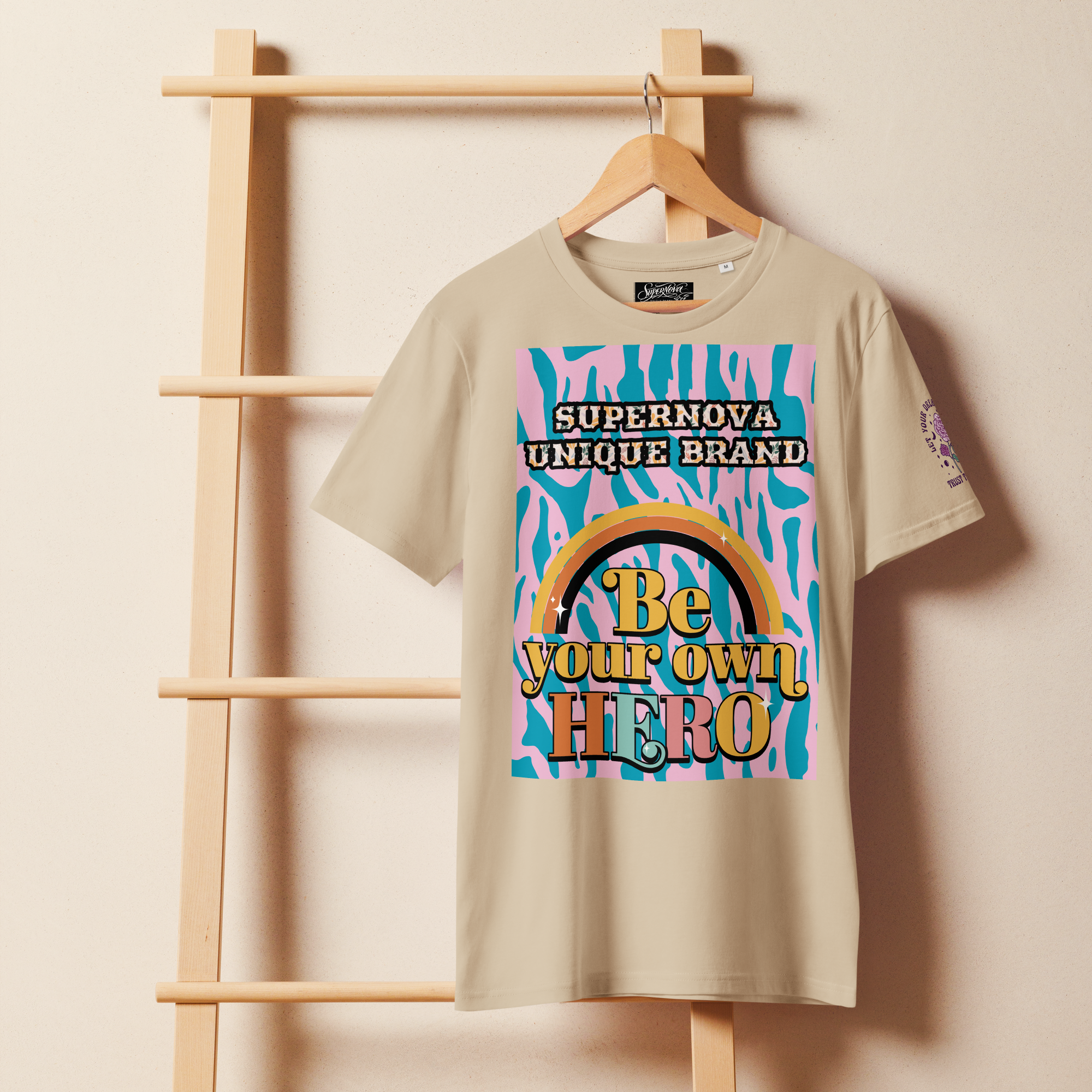 Unisex organic mid-light t-shirt growing for ever