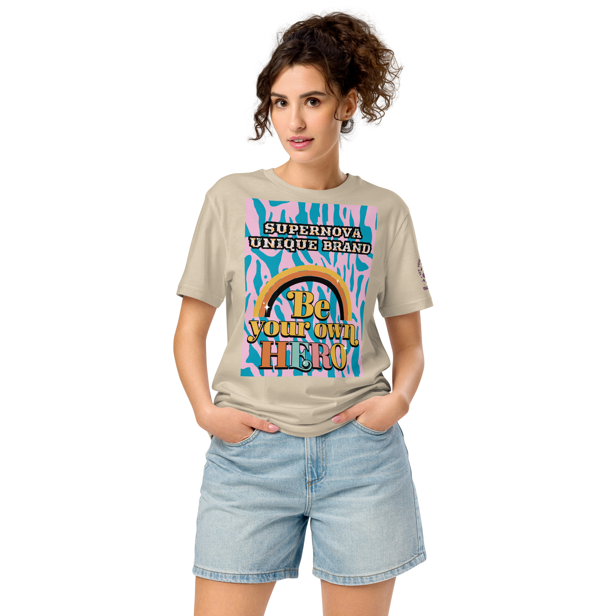 Unisex organic mid-light t-shirt growing for ever