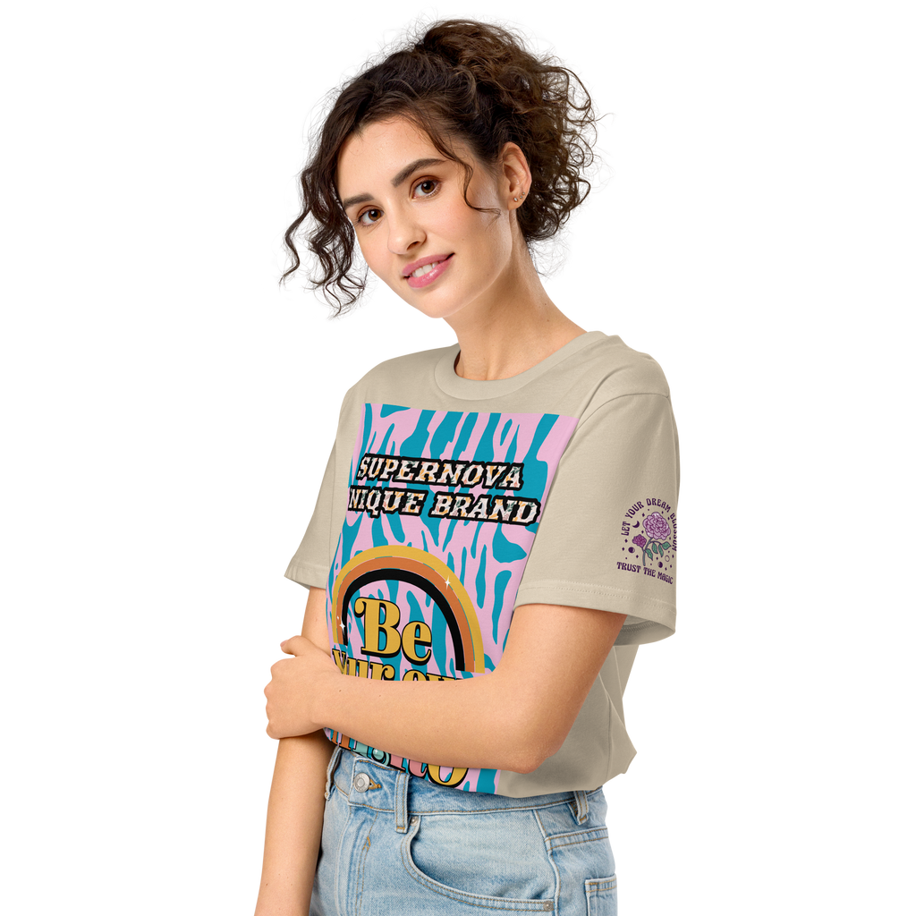 Unisex organic mid-light t-shirt growing for ever