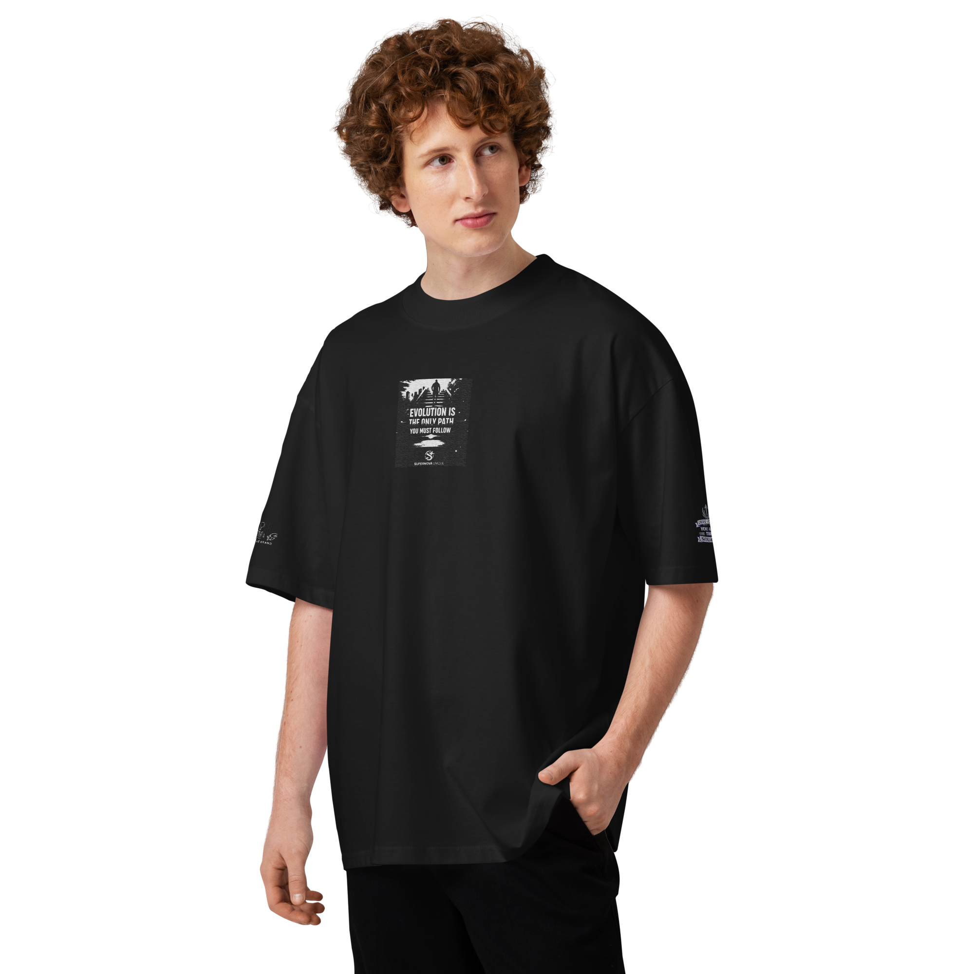 Unisex organic oversized high neck t-shirt sn inuiw