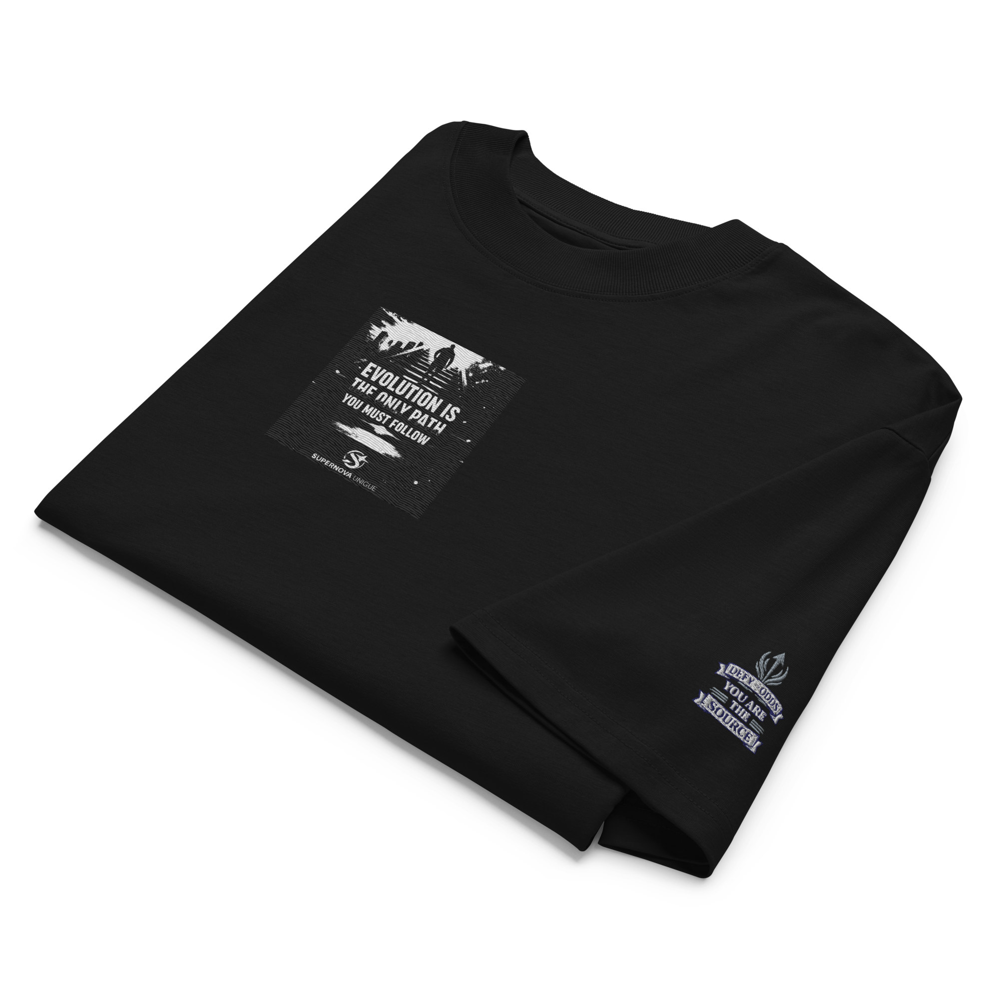 Unisex organic oversized high neck t-shirt sn inuiw