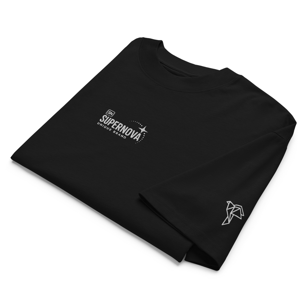 Unisex organic oversized high neck t-shirt  🆓